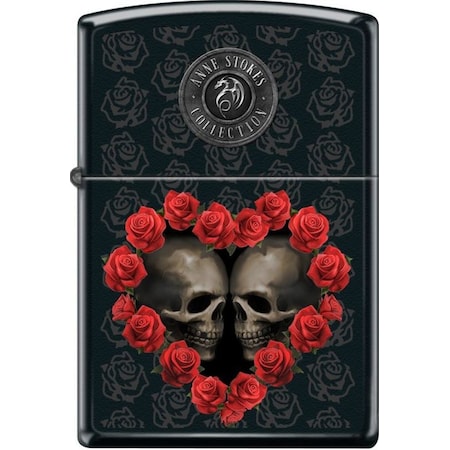 Zippo 2024 Zippo Anne Stokes Kissing Skulls Black Matte ZIP-218CI407688